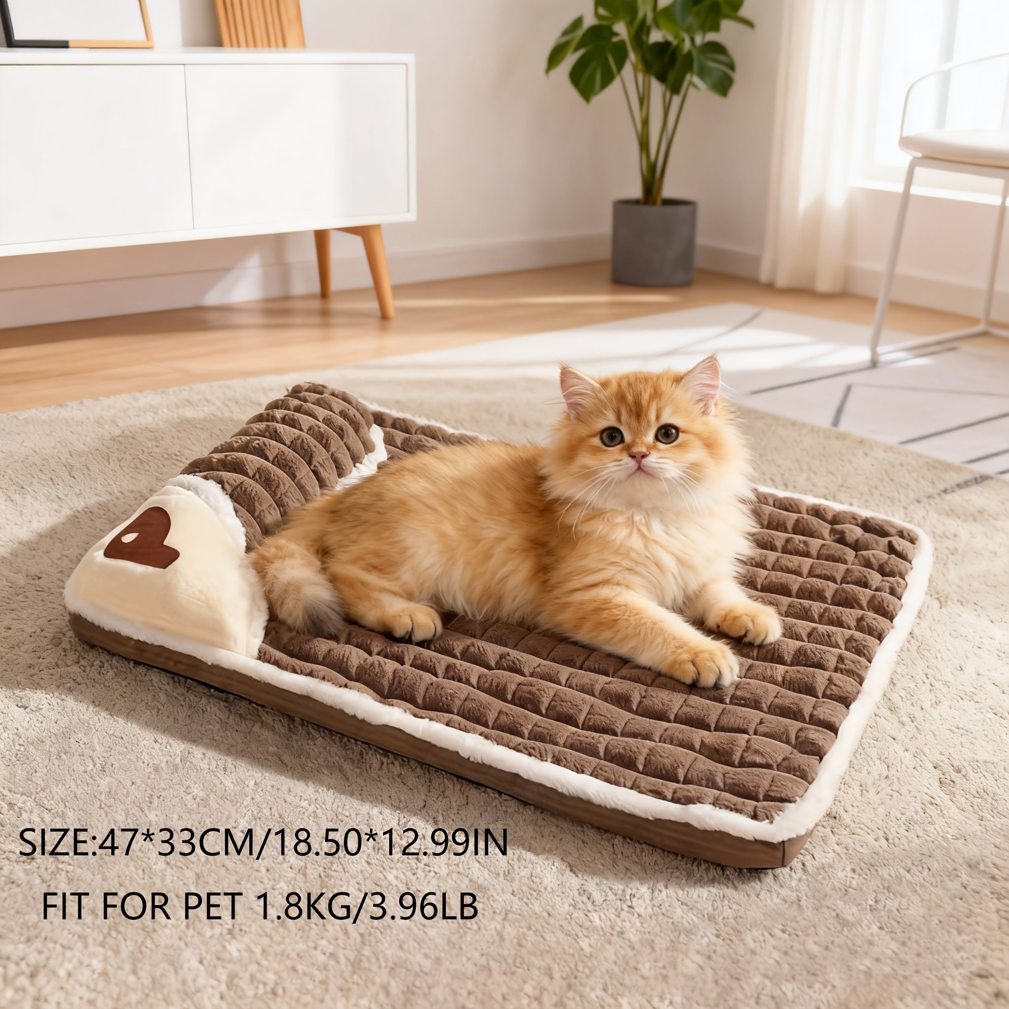 1pc Dog Mat, Four Seasons Universal Kennel, Sleeping Nest with Winter Removable And Washable Floor Mat, Dog Sleeping Mat, Pet Soft Spine Protection