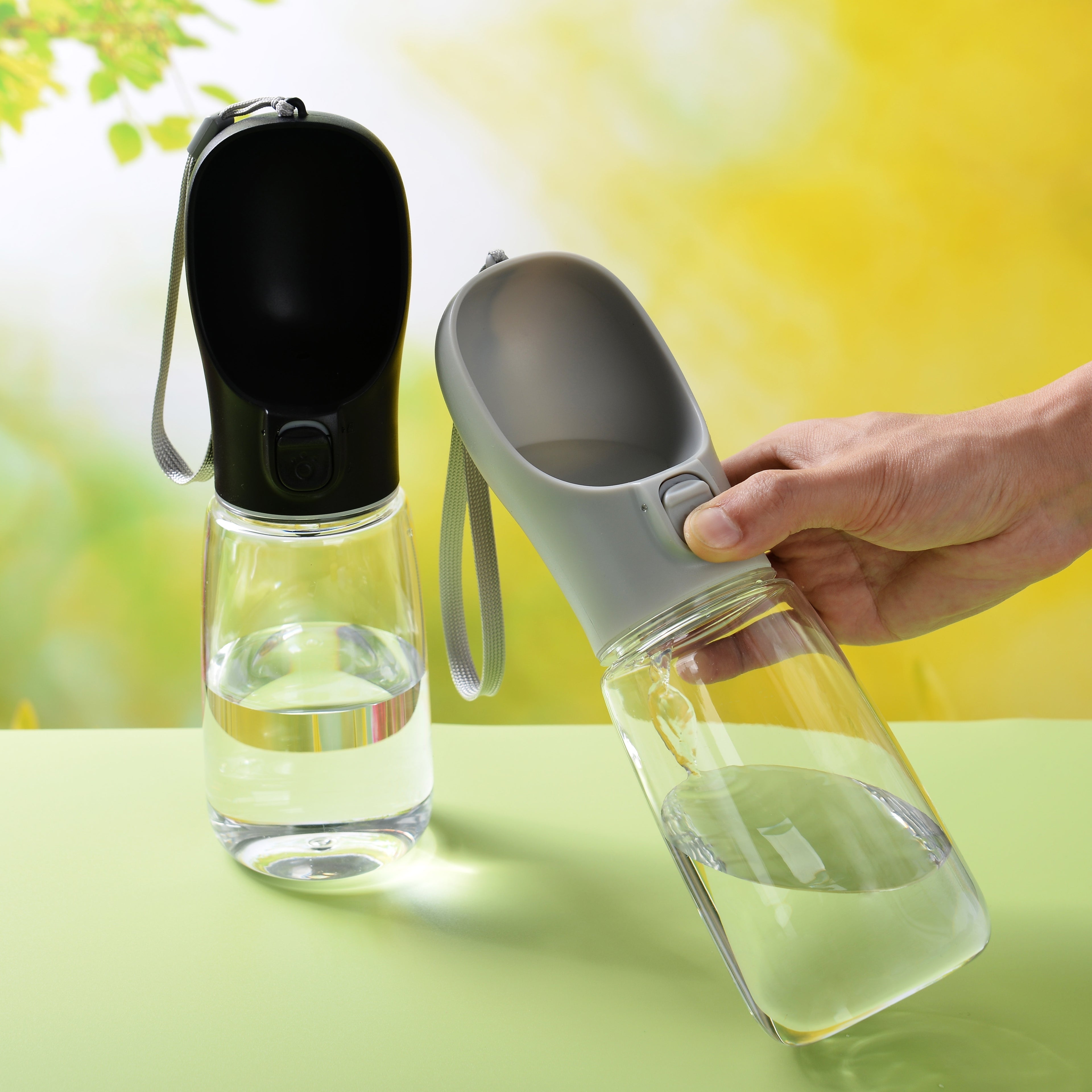 Portable Dog Water Bottle, Travel Cup for Dog Walking, Pet Water Dispenser and Feeder Accessories