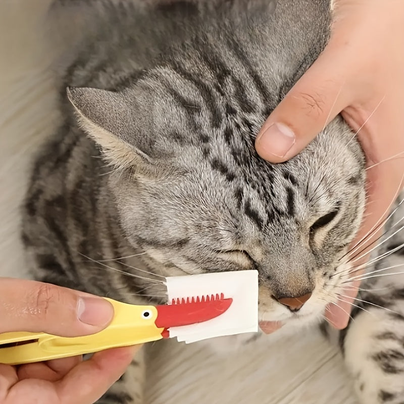Pet Tear Stain Remover for Cats And Dogs, Eye Cleaning with Soft Brush And Clip