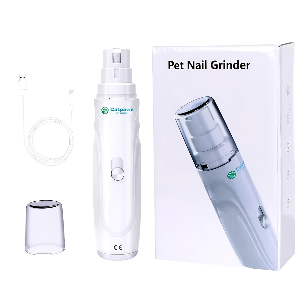 Electric Pet Nail Grinder USB Rechargeable Electric Dog Nail Clippers Quiet Electric Dog Cat Paws Nail Grooming Trimmer Tools