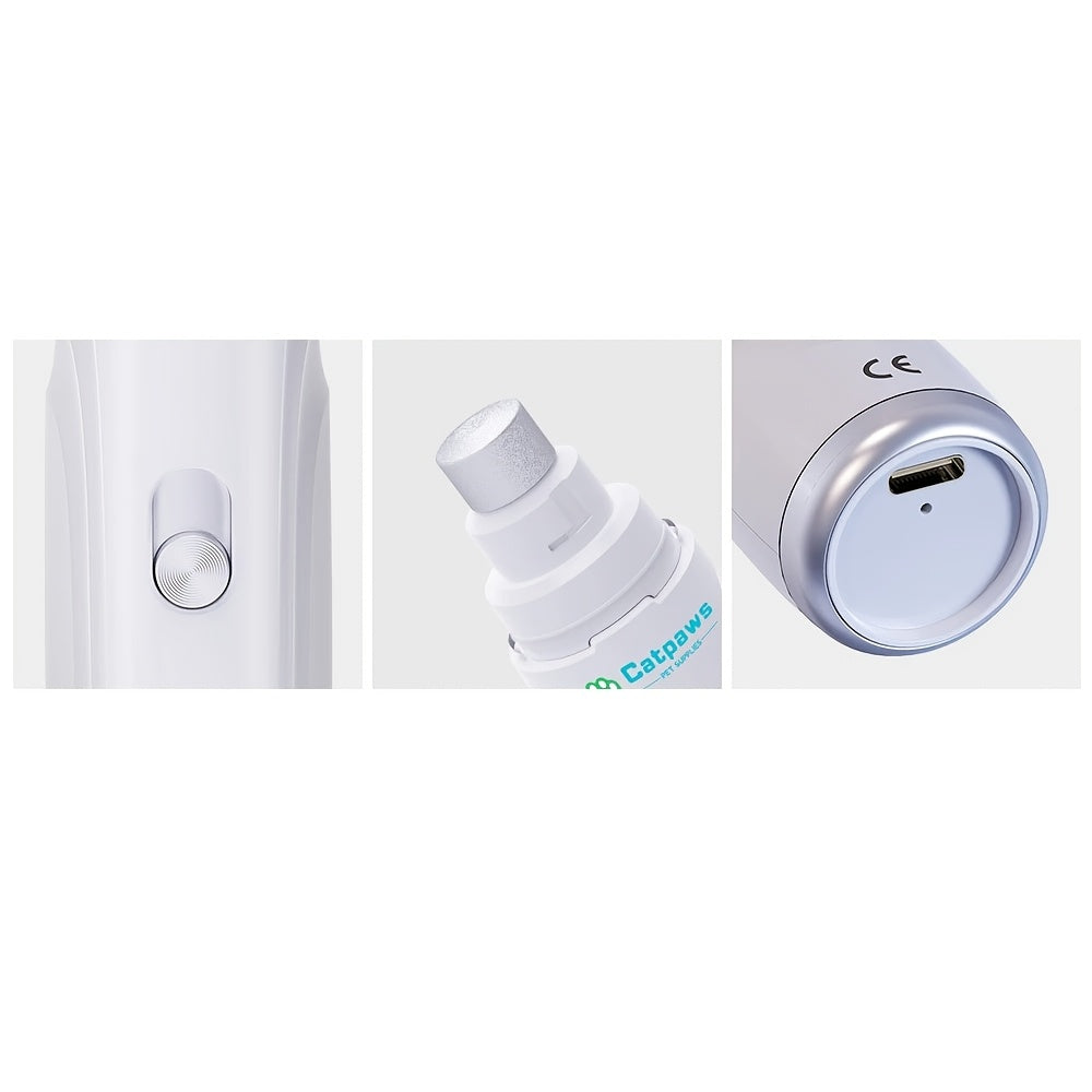 Electric Pet Nail Grinder USB Rechargeable Electric Dog Nail Clippers Quiet Electric Dog Cat Paws Nail Grooming Trimmer Tools