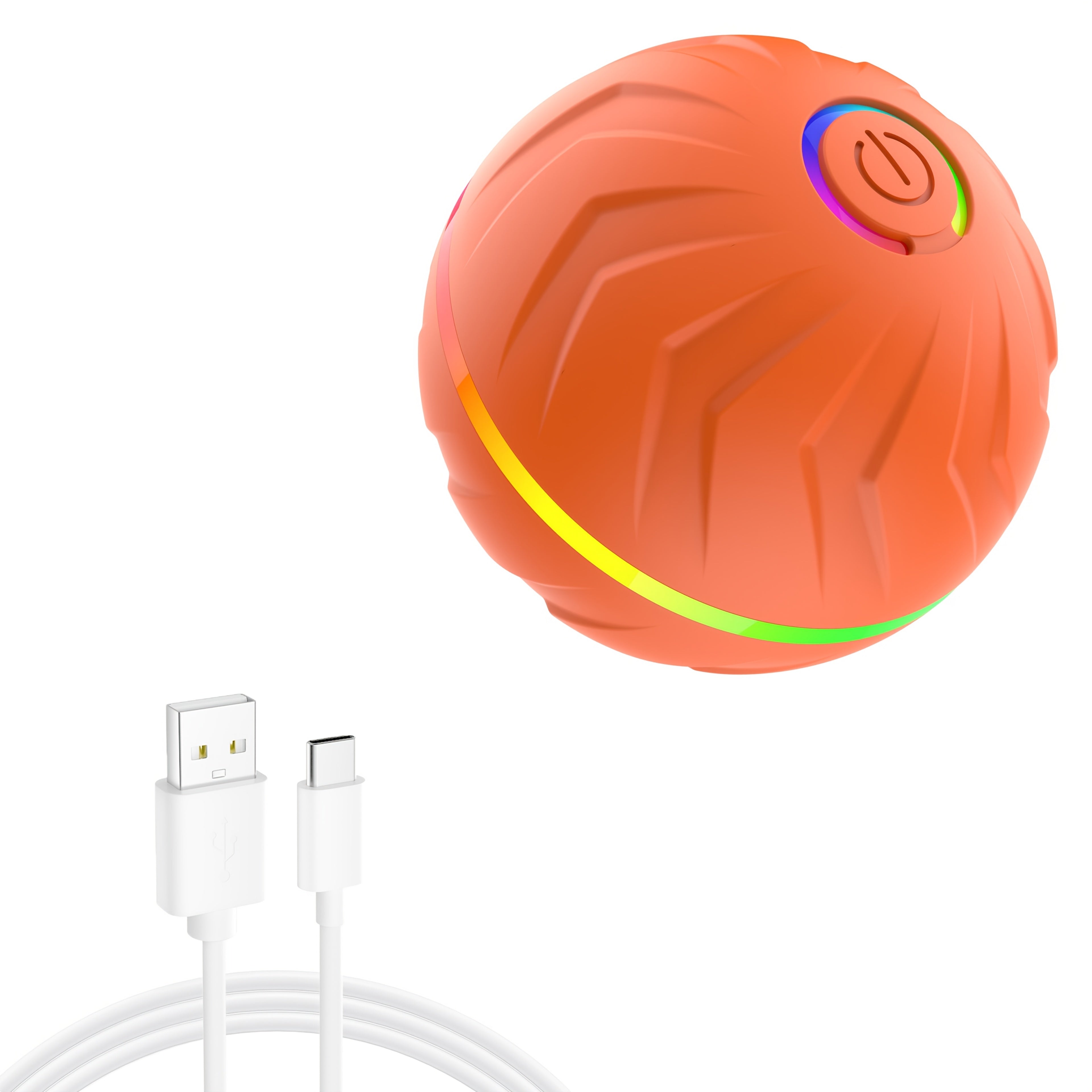 [Interactive Dog Ball] 6.6cm/2.62in Large Size Pet Smart Bouncing Ball, Interactive Dog Toy, Motion-Activated Automatic Rolling Ball for Puppies/Small Dogs/Medium Dogs/Large Dogs, Interactive Dog Ball, Playful Design, Durable