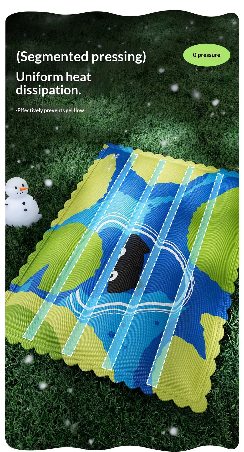 Pet Cooling Mat Ice Blanket Summer Dog Pad Water Injection Self Cooling Waterproof Wear Resistant Bite Resistant for Dogs Cats
