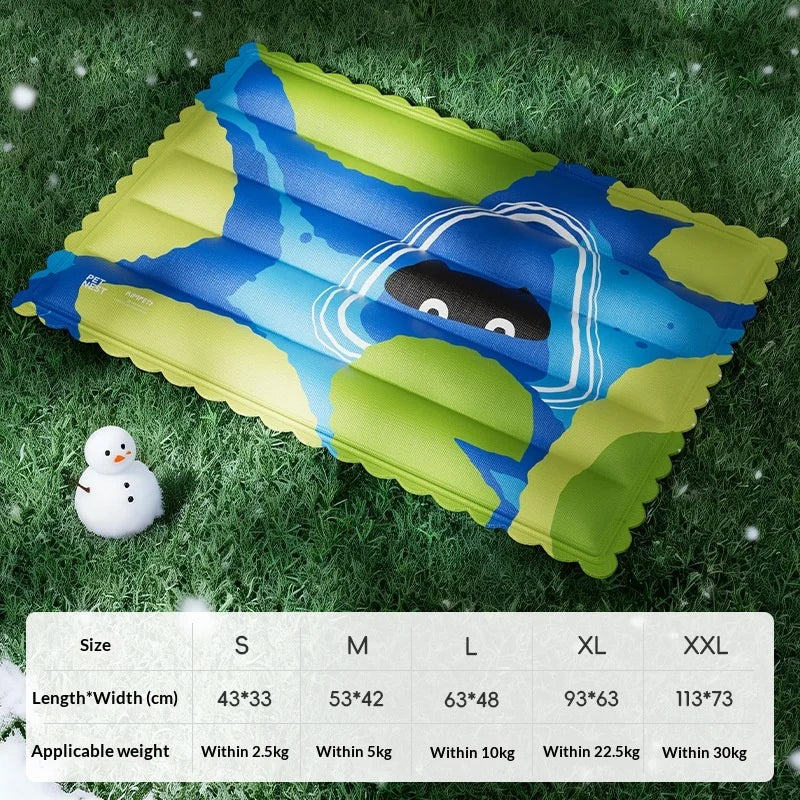 Cooling Pet Mat Dry Ice Cool Pad Breathable Moisture Proof Skin Friendly Cat Sleeping Pad Summer Dog Bed Cushion for Indoor Use