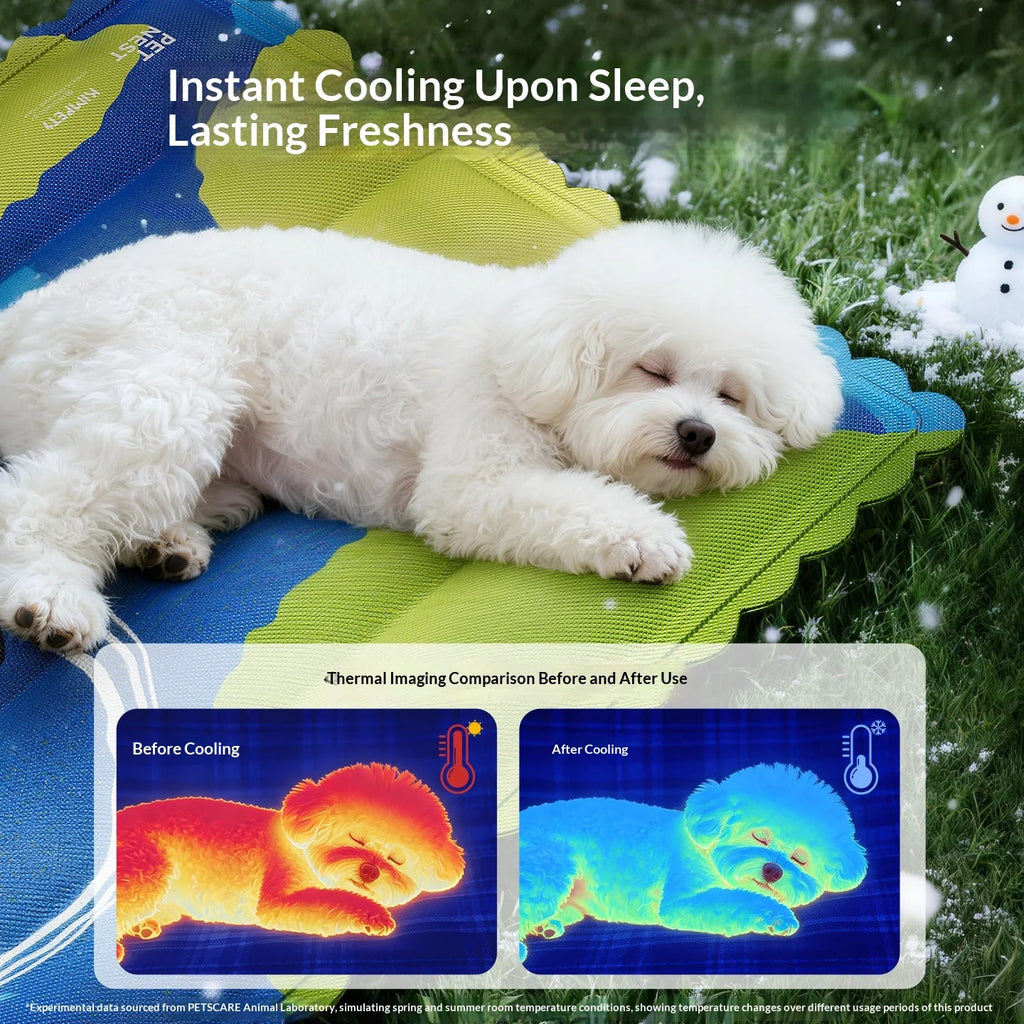 Cooling Pet Mat Dry Ice Cool Pad Breathable Moisture Proof Skin Friendly Cat Sleeping Pad Summer Dog Bed Cushion for Indoor Use