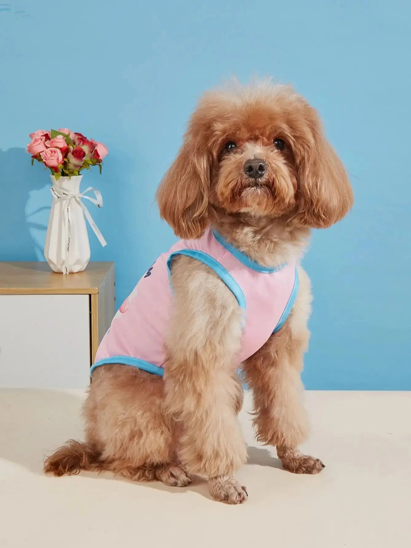 Pet clothes: dog and cat vest Light, breathable, comfortable, simple, generous, fresh and cute, suitable for all seasons