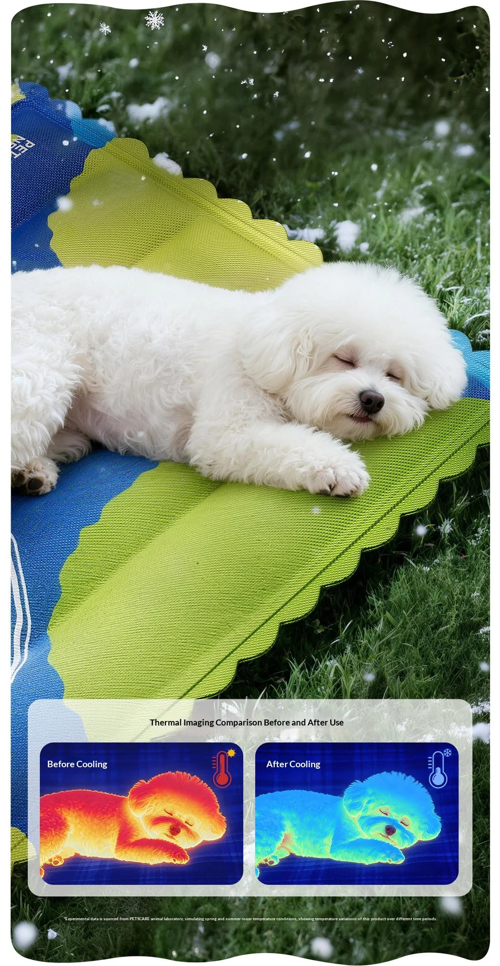 Cooling Pet Mat Dry Ice Cool Pad Breathable Moisture Proof Skin Friendly Cat Sleeping Pad Summer Dog Bed Cushion for Indoor Use
