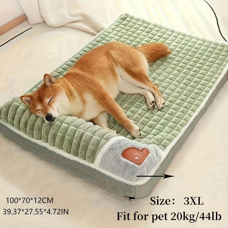 1pc Dog Mat, Four Seasons Universal Kennel, Sleeping Nest with Winter Removable And Washable Floor Mat, Dog Sleeping Mat, Pet Soft Spine Protection